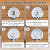 Dreyoo Shower Trim Kit, Compatible with Mixet MTR-5, Compatible with