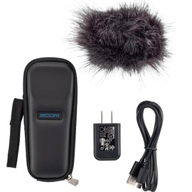 Zoom APH-1e Accessory Pack for the H1essential with Hairy Windscreen, Padded Shell Case, AC Adapter, & USB C-Cable