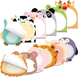 Fancy Land 24 blocs de notas adhesivas de animales para profesores, aulas, 720 hojas, blocs de notas, marcadores de pgina, banderas, apreciacin del...