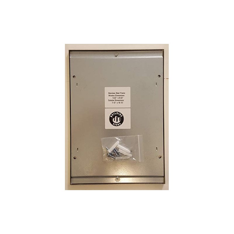 BUILDINGSIGNS.COM Elevator Certificate Frame (Size 5 .63 X 8.63, Color