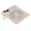 Ultra Thin Table Fan Desktop Flat Battery Operated Standing Hanging