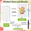 MTLEE 24 Pack Dried Pressed Flower Candle Painting Kit 6