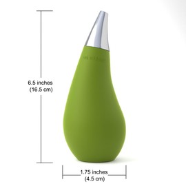 QQ Studio Dish Soap Squeeze Dispenser, Kitchen Flow Squeezable Soap Dispenser for Soap Detergent, Bathroom Silicone Liquid Dish Soap Dispenser for Shampoo & Conditioner (Green)