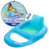 SwimWays Spring Float Premium Recliner Pool Lounger, Inflatable Pool Floats