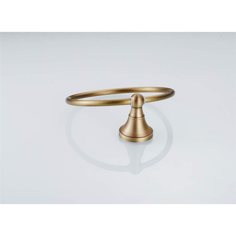 Flybath Round Towel Ring Antique Brass Hanger Hand Towel Holder