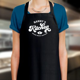 D Design Invent Print! Nanny Gift Apron Birthday Cooking Kitchen Gift for Women Keepsake for Nanny Size 87cm x 60cm