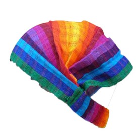 Inspirit Arts XL Size Extra Loose Headband Handwoven No-Slip Rainbow
