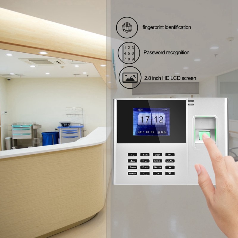 TCP IP Fingerprint Password Attendance Machine Employee Attendance Recording