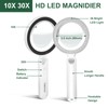 Magnifier with 36 LED Light and Case, 10X 30X Handheld
