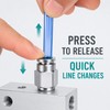 10-Pack PC4-M5 304 Stainless Steel Pneumatic Quick Connect Fittings