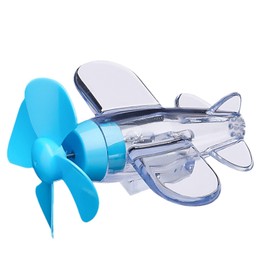 ANXINGJU 2PCS Wind up Airplane - Flying Airplane Car Decor - Wind Powered Car Exterior Ornament, Electric Car Handlebar Pendant, Windmill Motorcycle Decor (Blue)