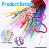 12 Pcs Colorful Curly Straws - Reusable Party Straws for