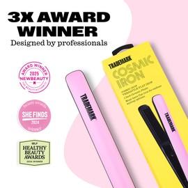 Trademark Beauty Cosmic Iron - Straightener Styling Iron, Perfect Hair Styling Tool, Pink