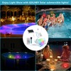 QOLNBY 2-in-1 Solar Pool Lights, USB Rechargeable Pool Lights with