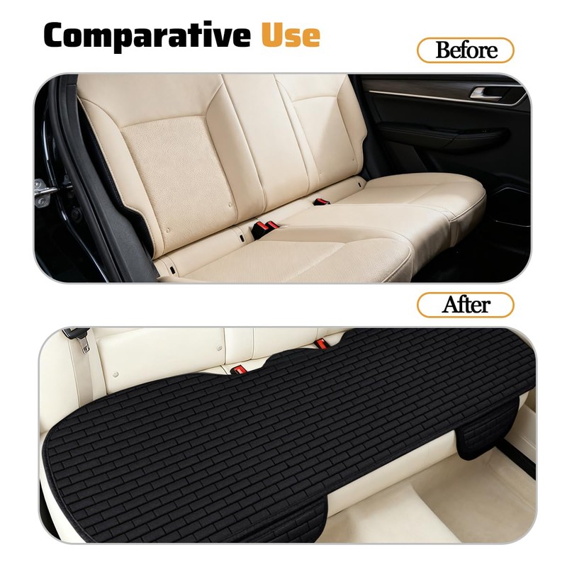Zpana Car Back Seat Cover, Non-Slip Vehicle Rear Seat Bottom