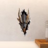Black Dragon Decal - Wall Hole Sticker with 3D Effect