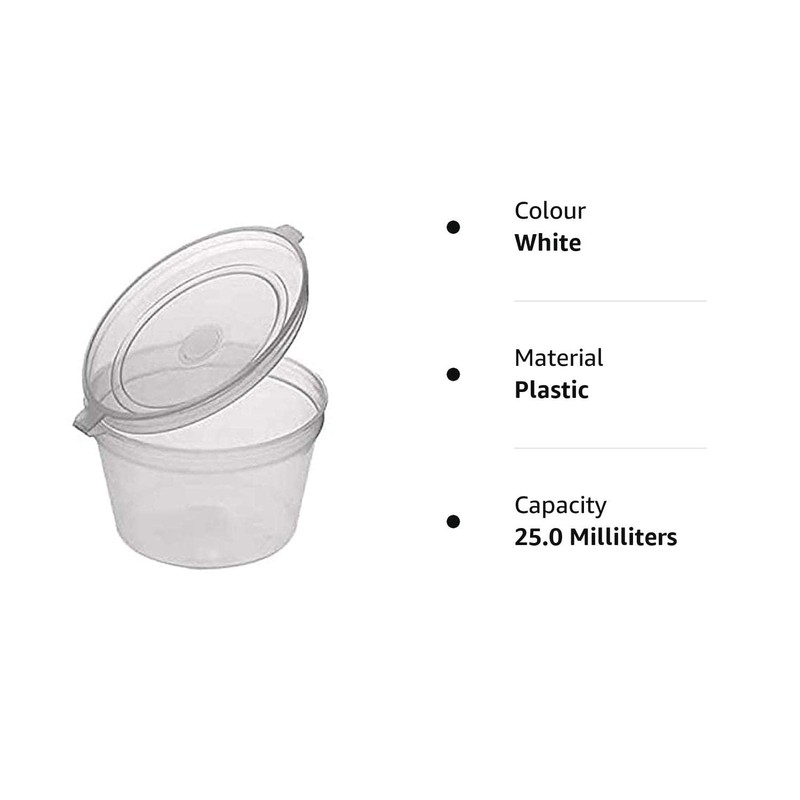 KONAMO Plastic case, White, Pack of 100