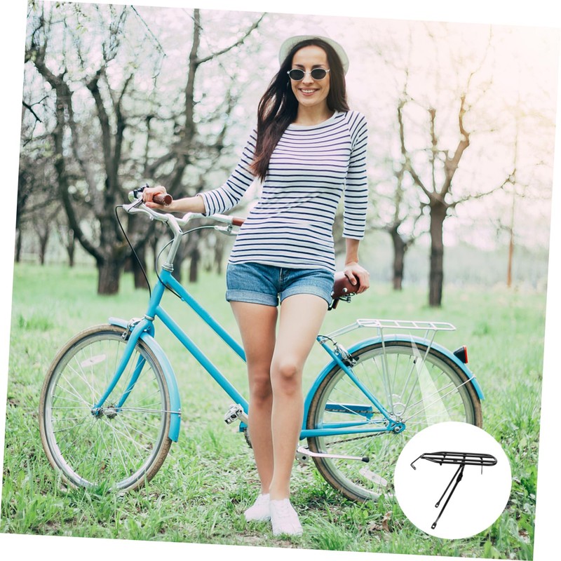 Outanaya Durable Folding Bike Luggage Carrier Rack Compact Rear Shelf