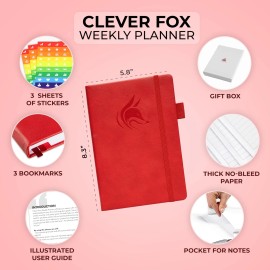 Clever Fox Planner – Undated Weekly & Monthly Planner for Productivity, Time ...