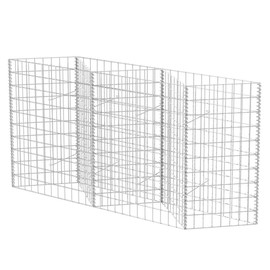 vidaXL Gabion Basket 47.2"x11.8"x39.4" Patio Planter Raised Vegetable Bed