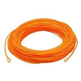 Fly Fishing Premium Quality Line High Floating HOT ORANGE with 2 welded loops WF7/8