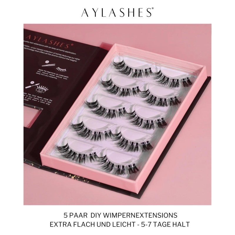 Aylashes Lite Collection The Star Maxi False Eyelashes, Natural, Single,