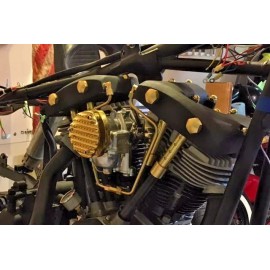 diycycleparts BRASS HARLEY SHOVELHEAD sportster ROCKER SHAFT END BOLTS plugs bobber hd _ 44b