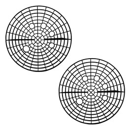 FALVFUN Car Wash Bucket Insert, 2PCS 10" Diameter Dustproof Dirt Grit Trap Vehicle Wash Filter, Remove Debris Automotive Detailing Cleaning Washing Kit, Universal for SUV RV Truck (Black)