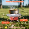 WODHMIEY Portable Camping Stove 3500W Outdoor Gas Cooker with 35cm