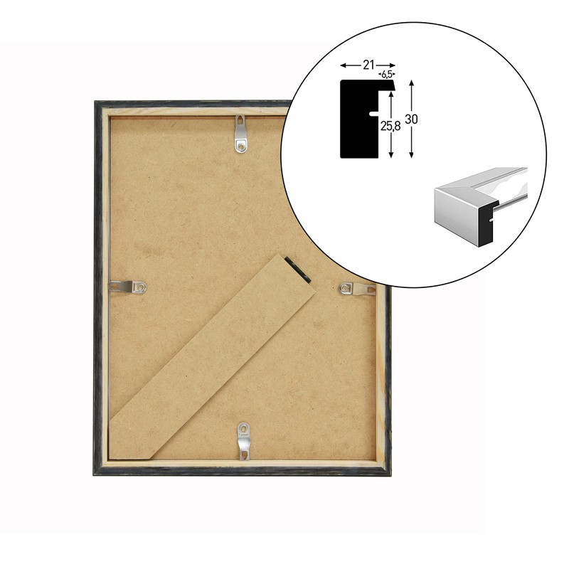 accent by nielsen Apolloon White Wooden Picture Frame with Mount