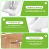 SuperDi White Shelf Support Pins Brackets with Self-Tapping Screws, 90°