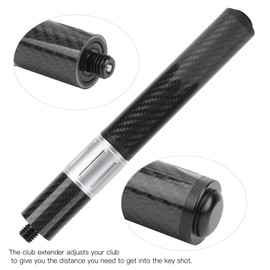Asixxsix Telescopic Pool Cue Extension, Billiards Accessory Carbon Fiber Pool Cue Extension, for Billiards(Telescopic Extension Handle【 】)