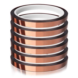 MEBMIK Heat Tape for Sublimation Transfer, Heat Resistant/Press, Adhesive Transfer Tape, Thermal, No Residue, 6 Rolls 10mm x33m(108ft)