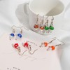 Cute Colorful 3D Simulation Mushroom Pearl Dangle Earrings - Creative