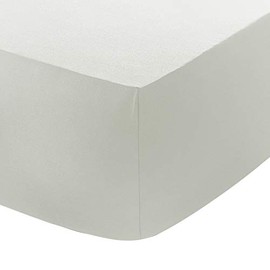 Every Thread Counts Single Extra Deep Fitted Sheet 200 Thread 100% Egyptian Fine Quality, Soft & Smooth Cotton Percale - Durable and Cozy Bed Sheets (White)