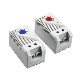 SUPERTOOL 0-60 ℃ Electric Temperature Controller Switch, Adjustable Mechanical Compact Thermostat (Blue Button)