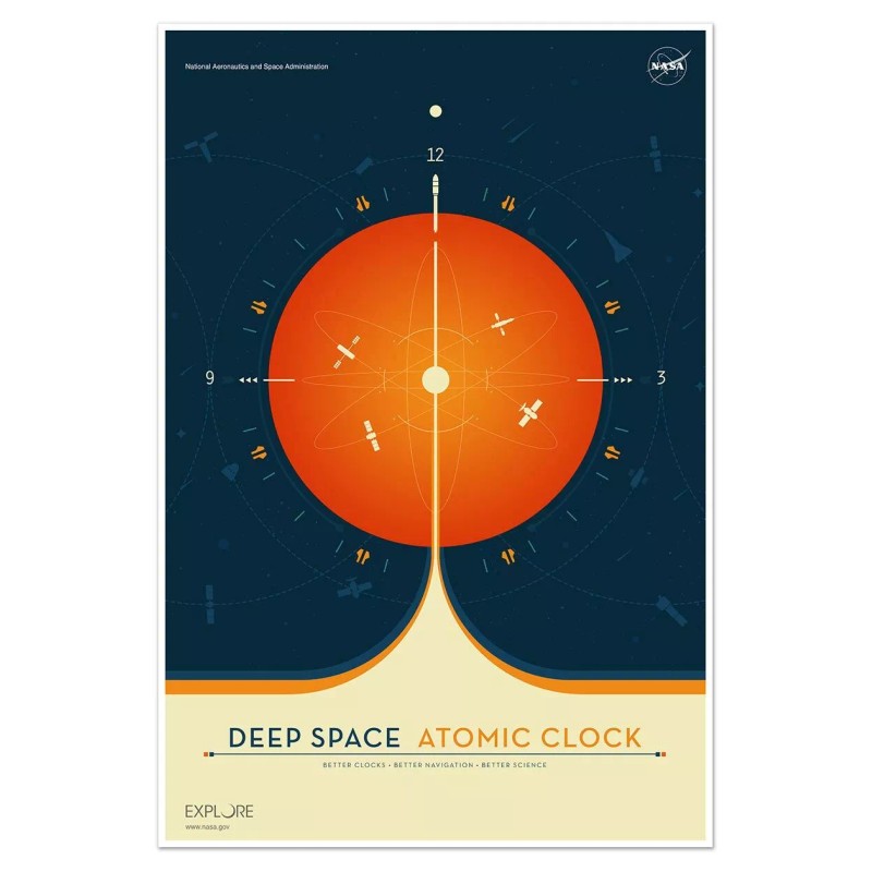 SET of THREE (3) NASA Deep Space Atomic Clock Outer