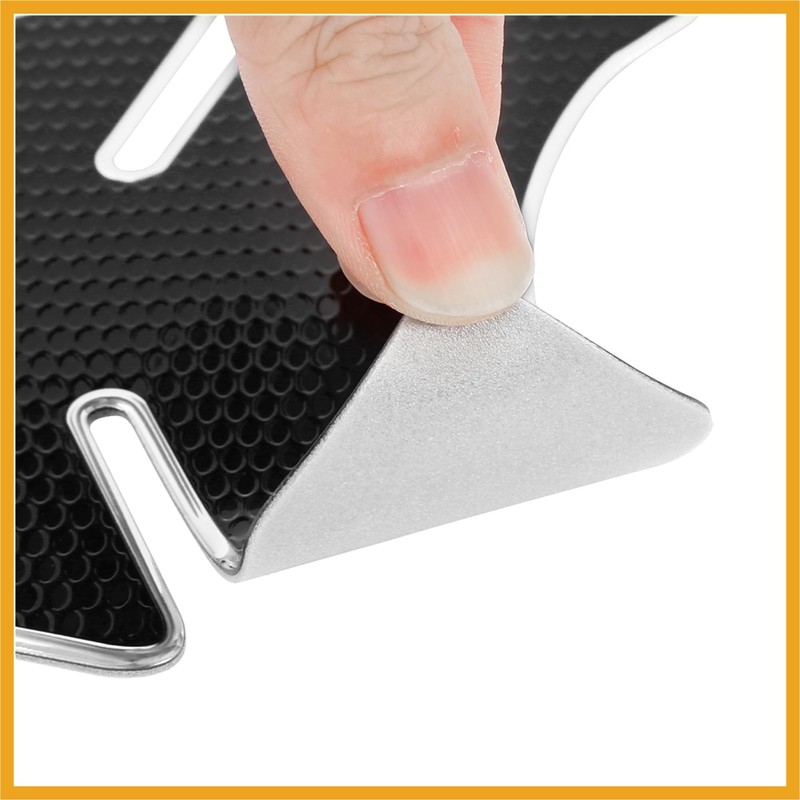 Partuto Motorcycle Fuel Tank Protector PVC Rubber Pad Emblem Badge