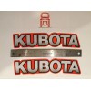 Aftermarket 2 Decal Kit Curved (WITH ARCH) OEM Genuine Kubota