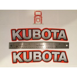 Aftermarket 2 Decal Kit Curved (WITH ARCH) OEM Genuine Kubota Tractor BX B L Tractor Restore