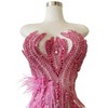 Hand Made Smart Beads Tassels Fluttering Feathers Hand-Stitched Shiny Rhinestones