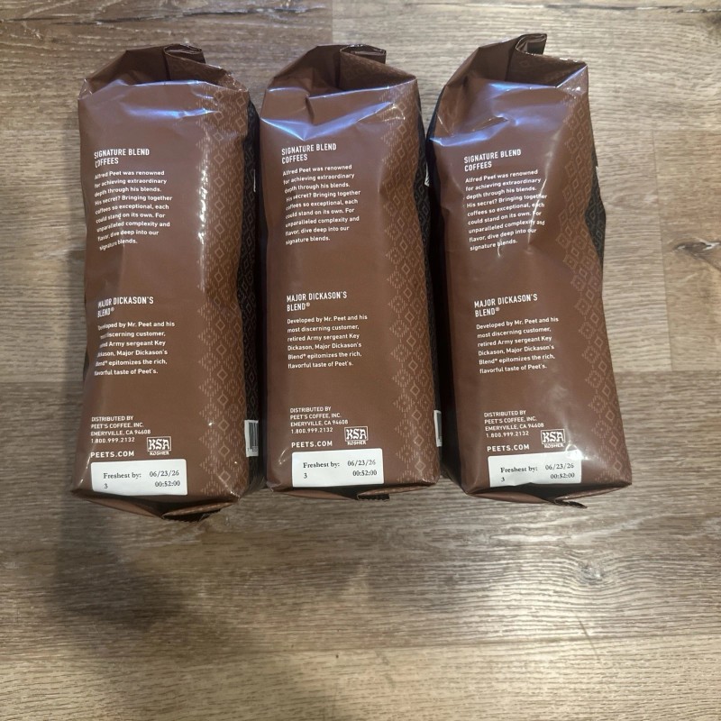 peets Peet's Major Dickason's Blend Whole Bean Coffee 6 Pounds