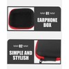 KGDUYC 2 Pack Headphone Case, Mini Hard Case Storage Case,