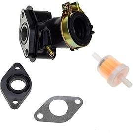 HIAORS GY6 50cc Intake Manifold Gasket Compatible with 139QMB 139QMA 4-Stroke Engine Chinese Taotao ATM50 Pony VIP CY50 Roketa Sunl Jonway Kymco Lance Ice Bear Scooter Moped Go Kart Parts