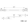 TOP TM-19x24 Double Mouth Glasses Wrench, 0.7 x 0.9 inches