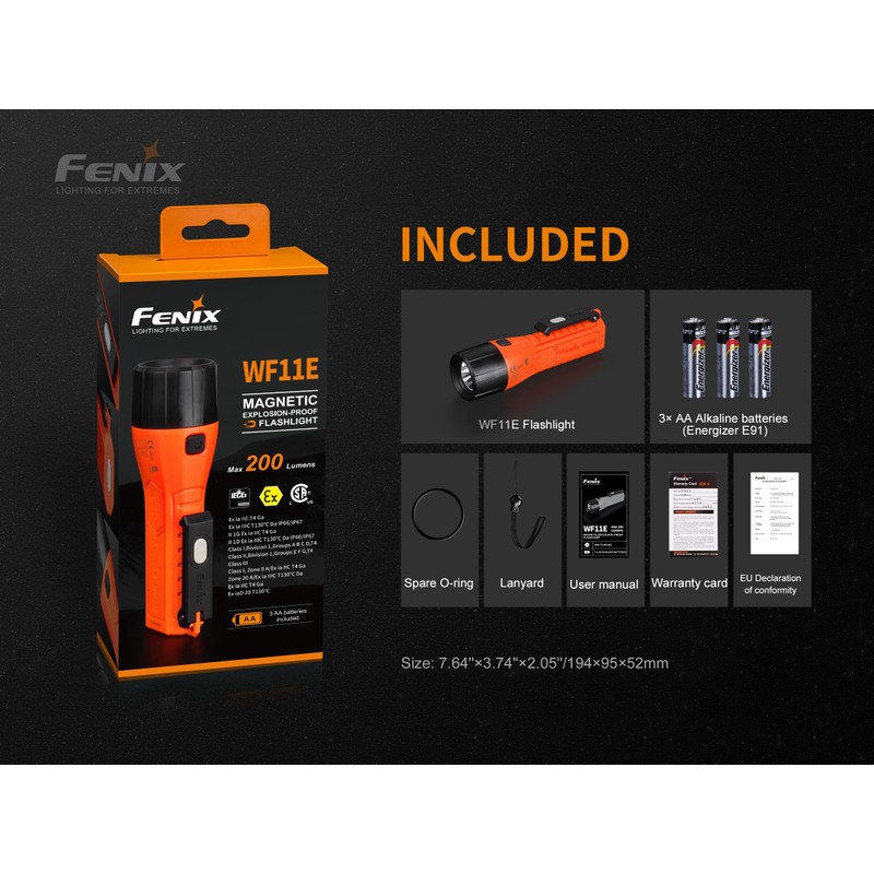 Fenix WF11E Torch 200 Lumen