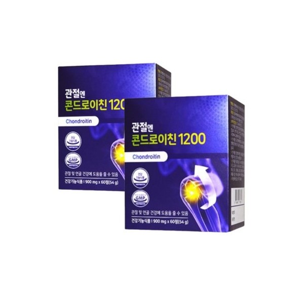 Chondroitin 1200 for joints, 2 boxes (2 months supply) / 관절엔 콘드로이친 1200 2박스 2개월분