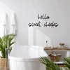 Black Bathroom Wall Decor Farmhouse Style Hello Sweet Cheeks Sign