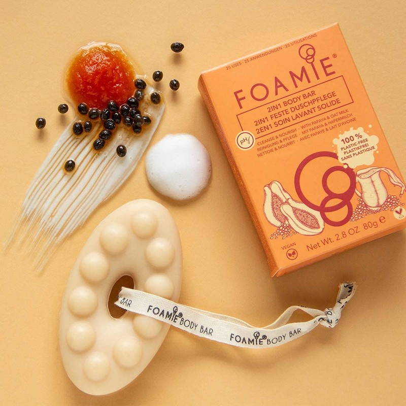 FOAMIE 2-in-1 body bar oat to be smooth