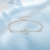 PHNIBIRD Clover Bracelet 925 Sterling Silver Dainty Love Friendship Birthstone